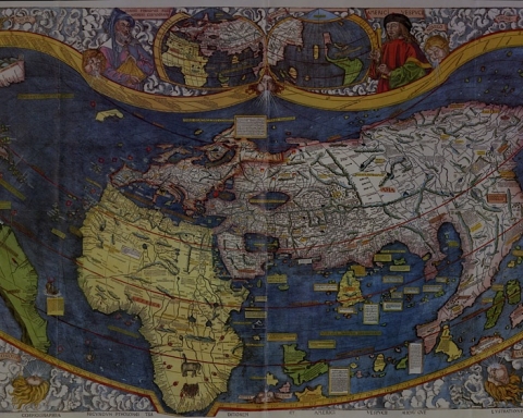 Ancienne Carte du monde - waldseemuller