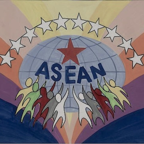 ASEAN, Association des nations de l'Asie du Sud-Est. Dessin participant au concours de dessins organisé par l'ASEAN.