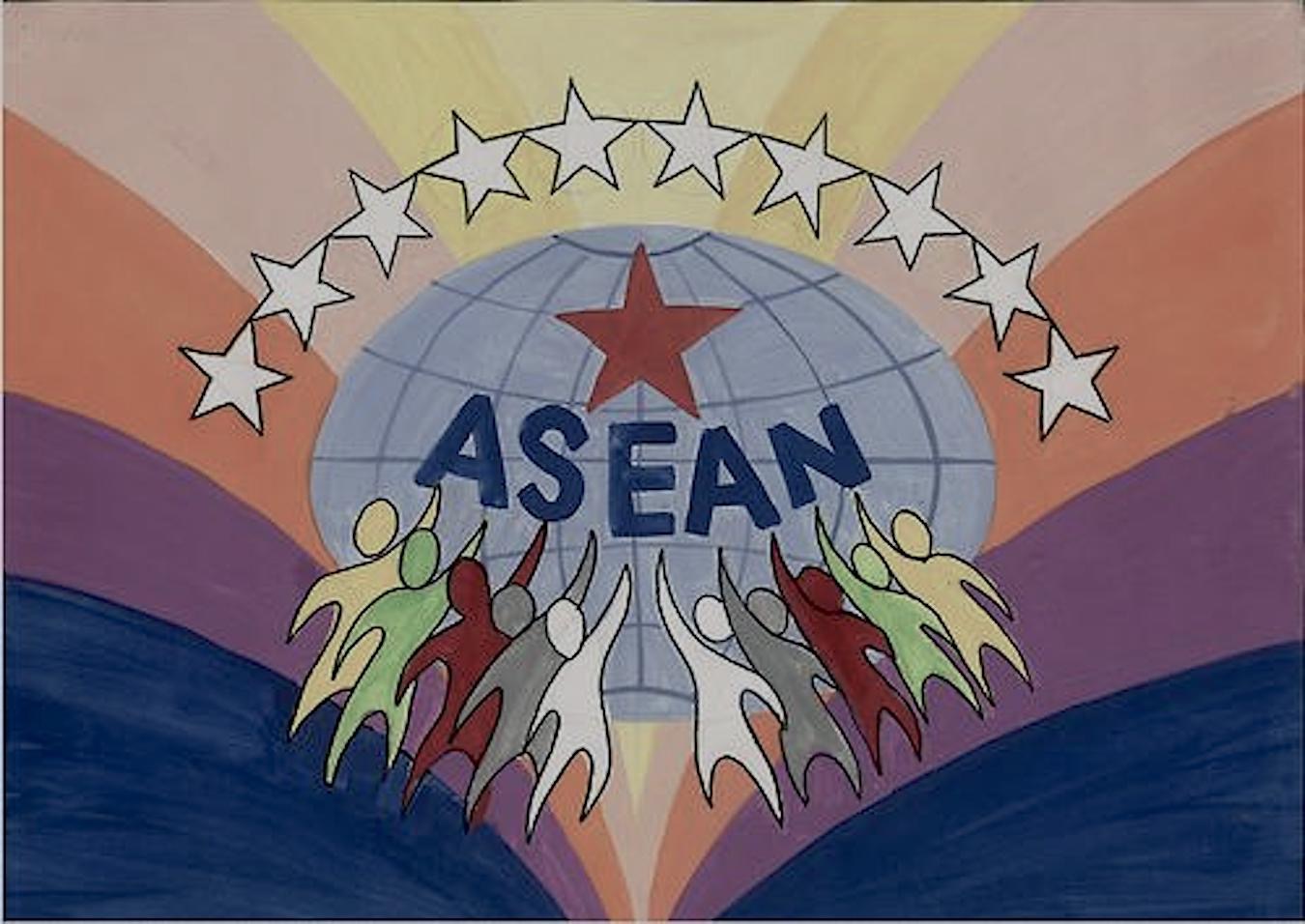 ASEAN, Association des nations de l'Asie du Sud-Est. Dessin participant au concours de dessins organisé par l'ASEAN.