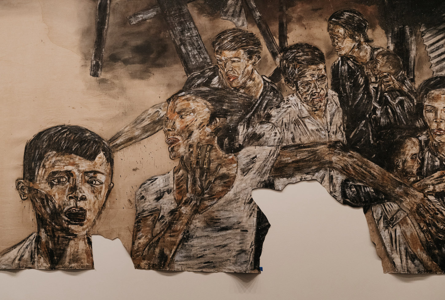 A detail of Leon Golub’s “Vietnam II” (1973), at the Smithsonian American Art Museum.CreditCreditThe Nancy Spero and Leon Golub Foundation for the Arts/Licensed by VAGA at Artists Rights Society (ARS), NY; Tate, London.