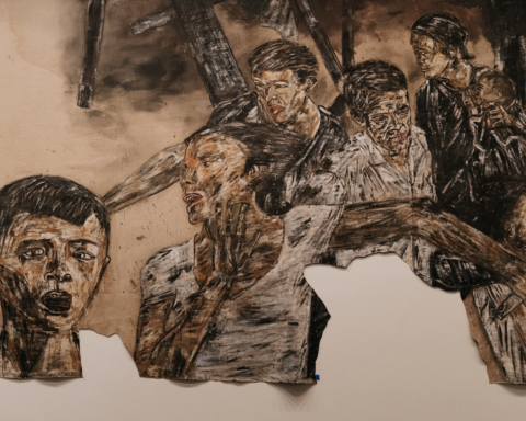 A detail of Leon Golub’s “Vietnam II” (1973), at the Smithsonian American Art Museum.CreditCreditThe Nancy Spero and Leon Golub Foundation for the Arts/Licensed by VAGA at Artists Rights Society (ARS), NY; Tate, London.