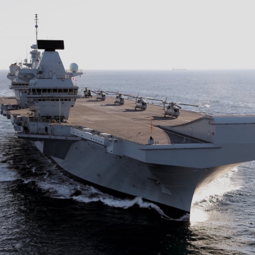 Le porte-avion britannique HMS Queen Elizabeth. Crédit © Royal Navy