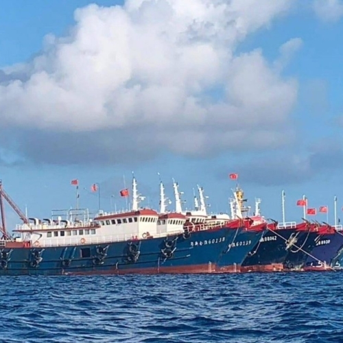 Mer de Chine Bateaux chinois Whitsun Philippines